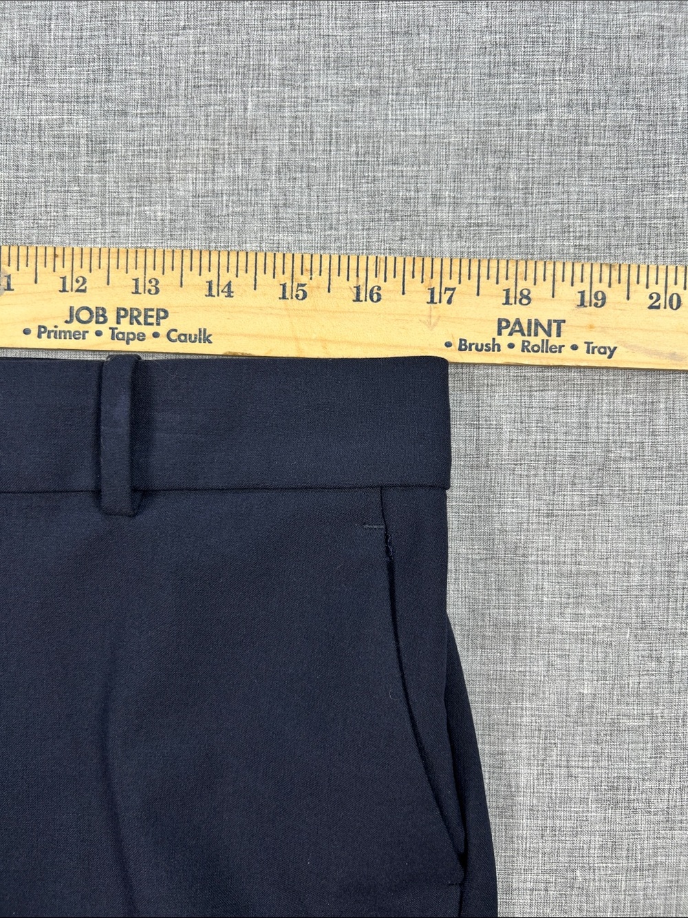 Ann Taylor Petite Size 8P Navy Blue Straight Leg Dress Pants Stretch - Picture 7 of 12